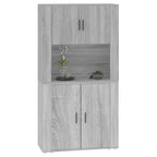 vidaXL Highboard Grau Sonoma Holzwerkstoff