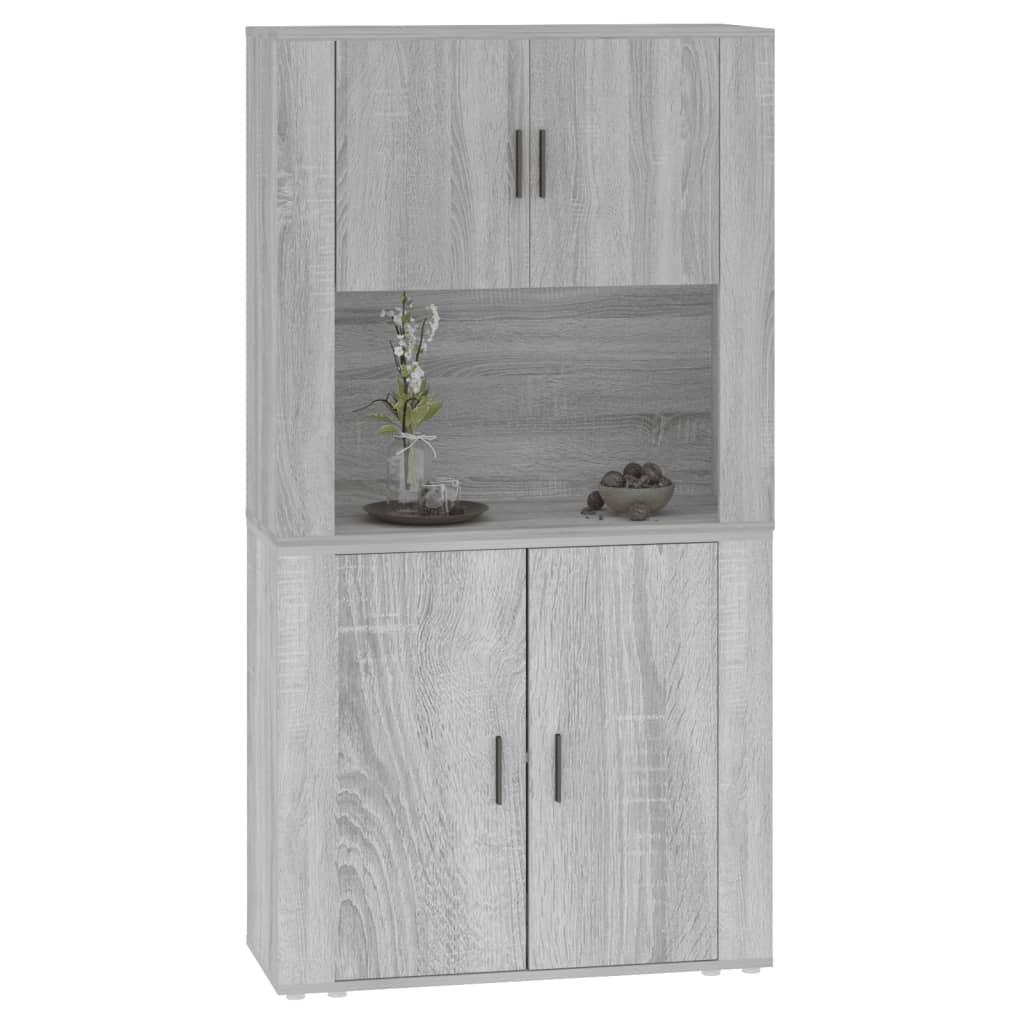 vidaXL Highboard Grau Sonoma Holzwerkstoff