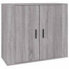 vidaXL Sideboards 3 Stk. Grau Sonoma Holzwerkstoff