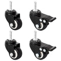 vidaXL Rollen für Pflanzkübel 4 Stk. Schwarz 8x3,5x8 cm Eisen