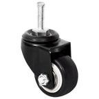 vidaXL Rollen für Pflanzkübel 4 Stk. Schwarz 8x3,5x8 cm Eisen