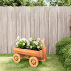 vidaXL Deko-Wagen 70x43x54 cm Massivholz Tanne