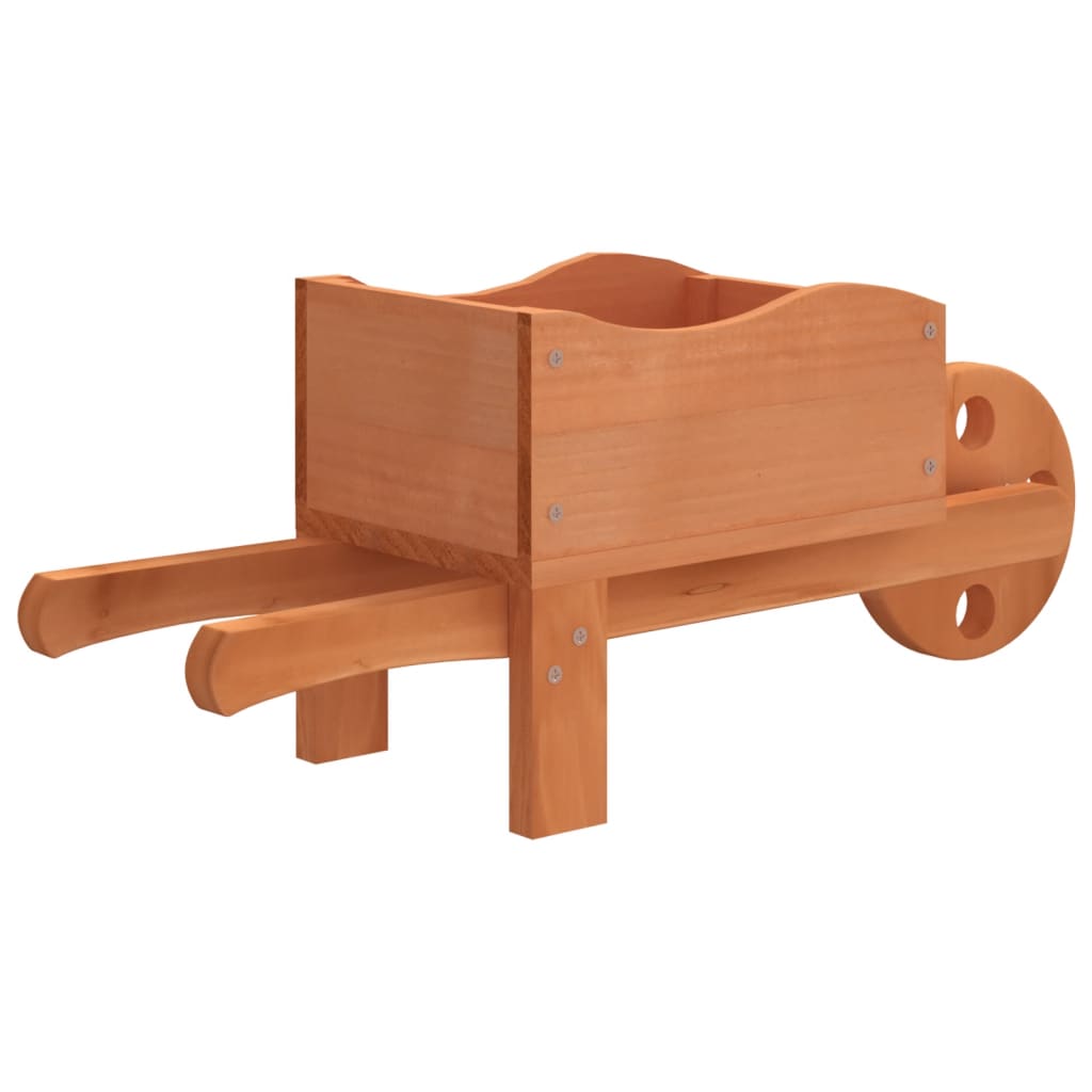 vidaXL Pflanzgefäße Schubkarre-Design 2 Stk. 47x15x19 cm Massivholz