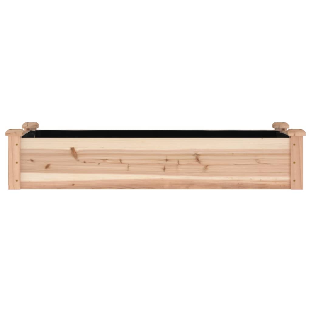vidaXL Hochbeet mit Einsatz 120x45x25 cm Massivholz Tanne