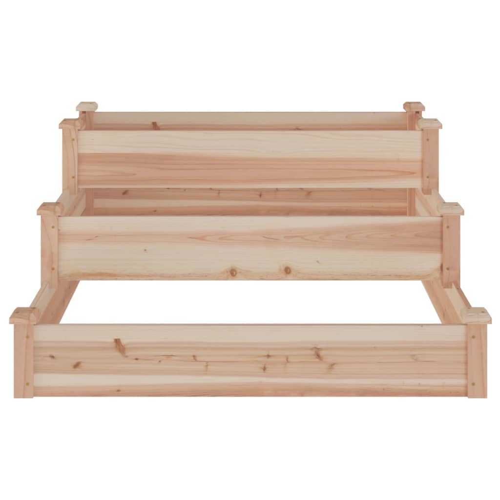 vidaXL Hochbeet 120x120x56 cm Massivholz Tanne
