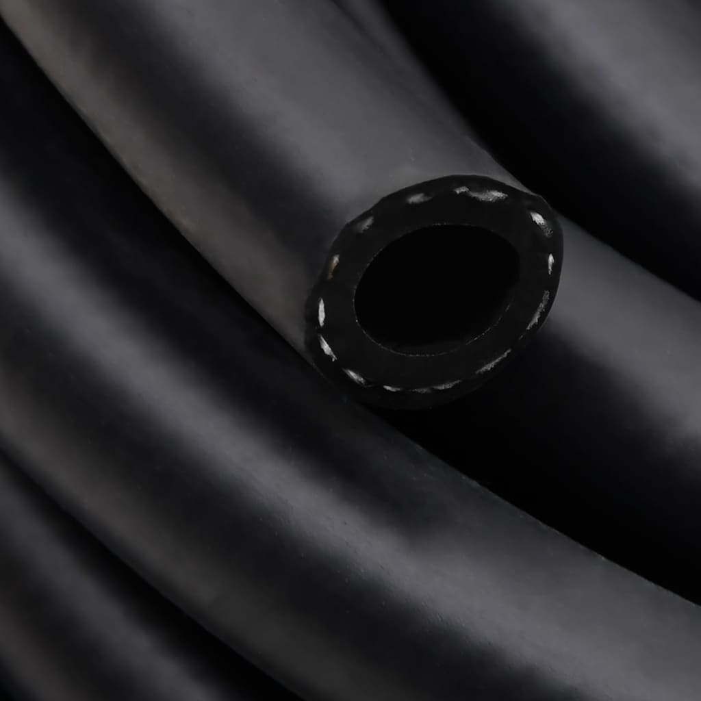 vidaXL Hybrid-Luftschlauch Schwarz 0,6" 2 m Gummi und PVC