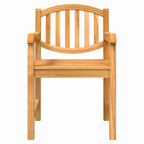 vidaXL Gartenstühle 2 Stk. 58x59x88 cm Massivholz Teak