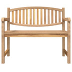 vidaXL Gartenbank 114x59x87 cm Massivholz Teak