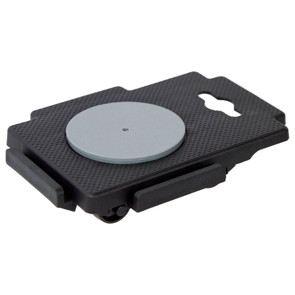 vidaXL Transportroller mit 8 Rollen 4 Stk. Schwarz Polypropylen 150 kg