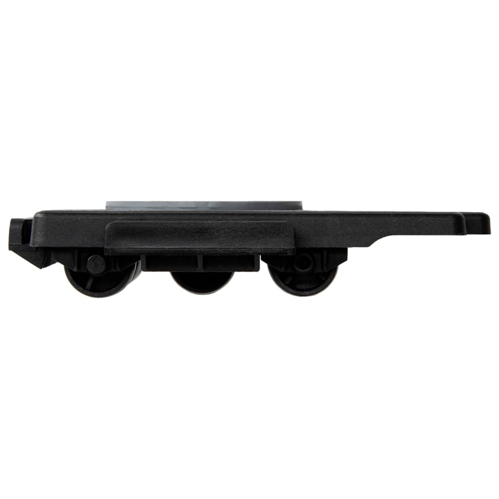 vidaXL Transportroller mit 8 Rollen 4 Stk. Schwarz Polypropylen 150 kg