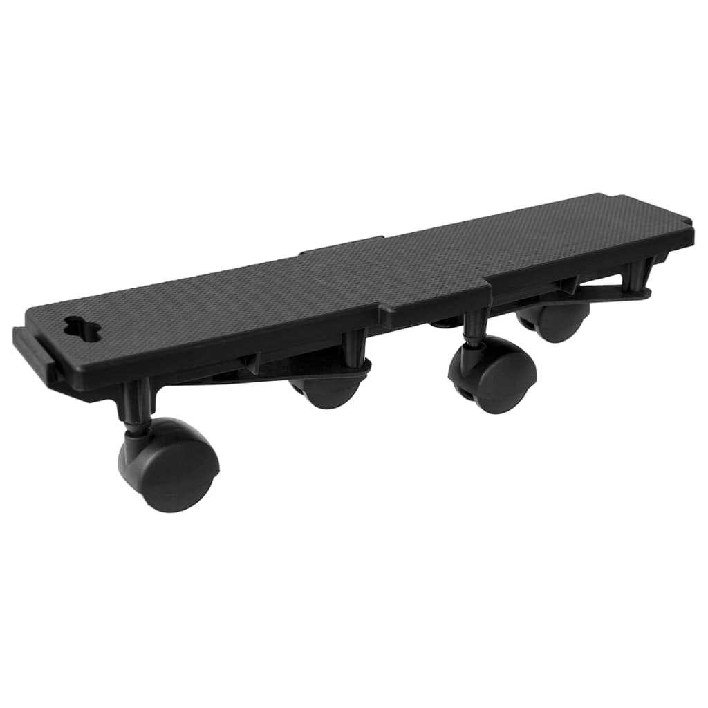 vidaXL Transportroller mit 4 Rollen 2 Stk. Schwarz Polypropylen 170 kg