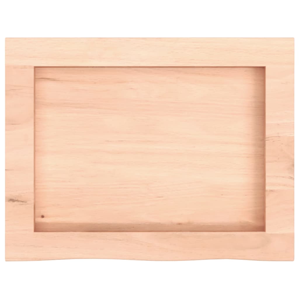 vidaXL Waschtischplatte 40x30x(2-4) cm Massivholz Unbehandelt