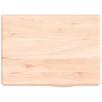 vidaXL Waschtischplatte 40x30x(2-6) cm Massivholz Unbehandelt