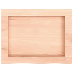 vidaXL Waschtischplatte 40x30x(2-6) cm Massivholz Unbehandelt