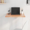 vidaXL Tischplatte Hellbraun 60x40x(2-4) cm Massivholz Eiche Behandelt