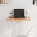 vidaXL Tischplatte Hellbraun 60x40x(2-4) cm Massivholz Eiche Behandelt