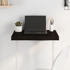 vidaXL Tischplatte Dunkelbraun 60x40x(2-6)cm Massivholz Eiche