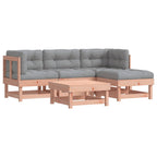 vidaXL 5-tlg. Garten-Lounge-Set mit Kissen Massivholz Douglasie