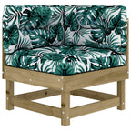vidaXL 5-tlg. Garten-Lounge-Set mit Kissen Imprägniertes Kiefernholz