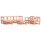 vidaXL 7-tlg. Garten-Lounge-Set mit Kissen Massivholz Douglasie
