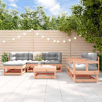 vidaXL 7-tlg. Garten-Lounge-Set mit Kissen Massivholz Douglasie