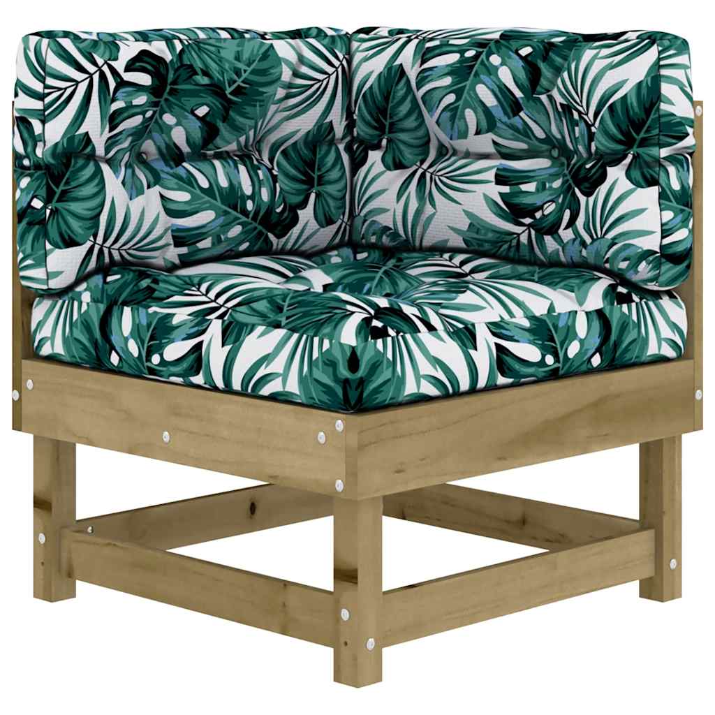 vidaXL 7-tlg. Garten-Lounge-Set mit Kissen Imprägniertes Kiefernholz