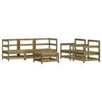 vidaXL 6-tlg. Garten-Lounge-Set mit Kissen Imprägniertes Kiefernholz