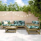 vidaXL 6-tlg. Garten-Lounge-Set mit Kissen Imprägniertes Kiefernholz