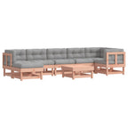 vidaXL 8-tlg. Garten-Lounge-Set mit Kissen Massivholz Douglasie