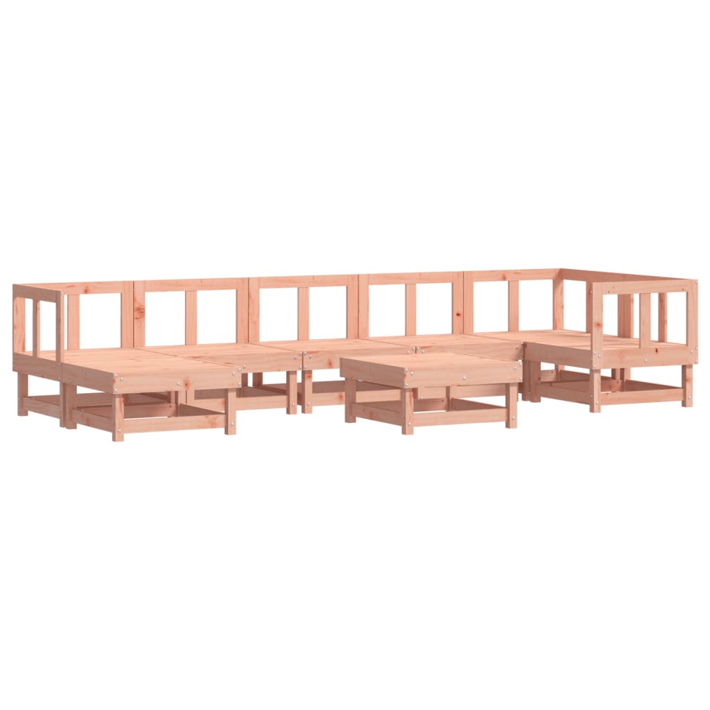 vidaXL 8-tlg. Garten-Lounge-Set mit Kissen Massivholz Douglasie