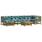vidaXL 8-tlg. Garten-Lounge-Set mit Kissen Imprägniertes Kiefernholz