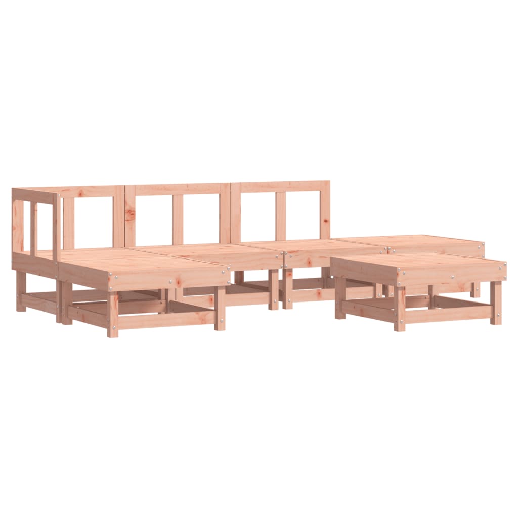 vidaXL 6-tlg. Garten-Lounge-Set mit Kissen Massivholz Douglasie