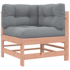 vidaXL 3-tlg. Garten-Lounge-Set mit Kissen Massivholz Douglasie