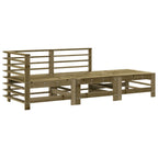 vidaXL 3-tlg. Garten-Lounge-Set mit Kissen Kiefernholz Imprägniert