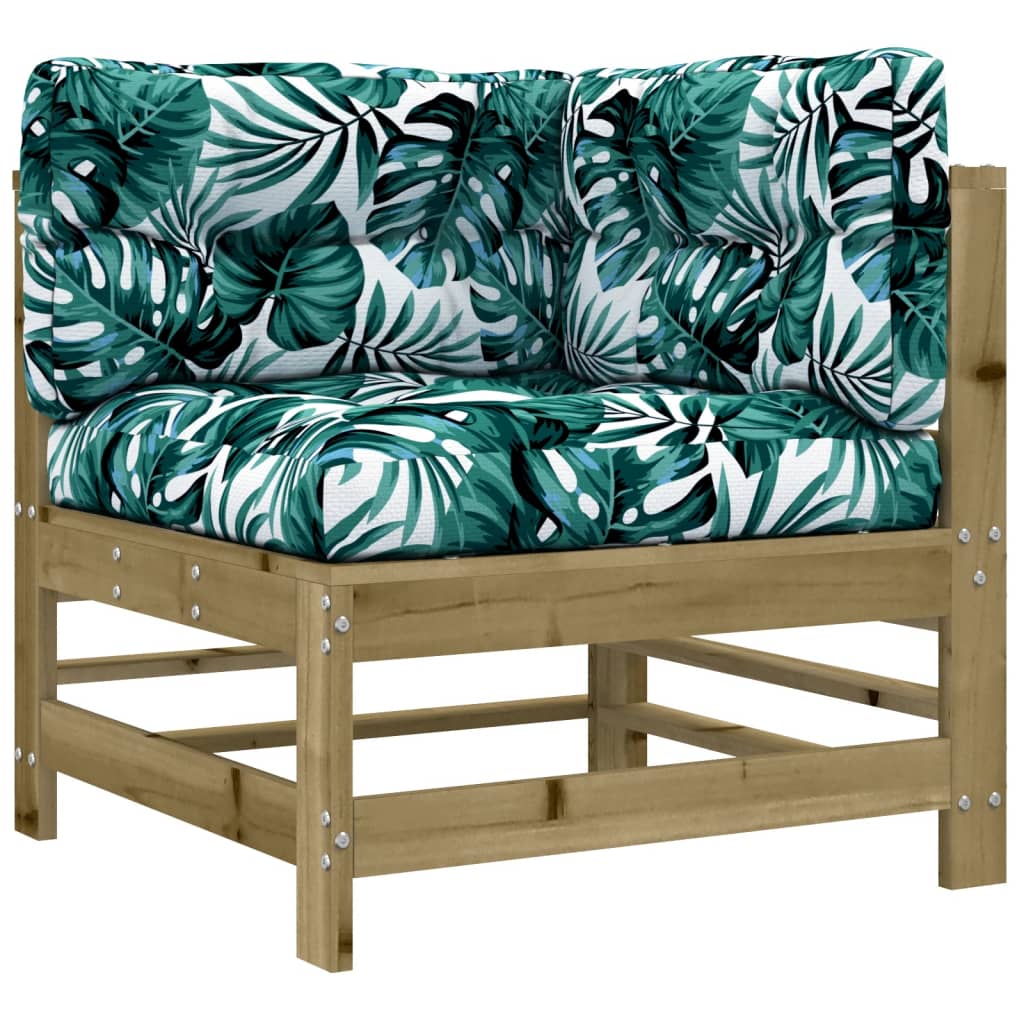 vidaXL 3-tlg. Garten-Lounge-Set mit Kissen Kiefernholz Imprägniert