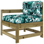 vidaXL 10-tlg. Garten-Lounge-Set mit Kissen Kiefernholz Imprägniert
