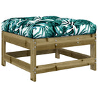 vidaXL 10-tlg. Garten-Lounge-Set mit Kissen Kiefernholz Imprägniert