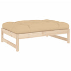 vidaXL 2-tlg. Garten-Lounge-Set mit Kissen Massivholz