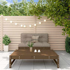vidaXL 2-tlg. Garten-Lounge-Set mit Kissen Honigbraun Massivholz