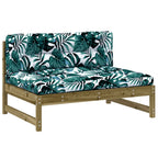 vidaXL 2-tlg. Garten-Lounge-Set mit Kissen Imprägniertes Kiefernholz