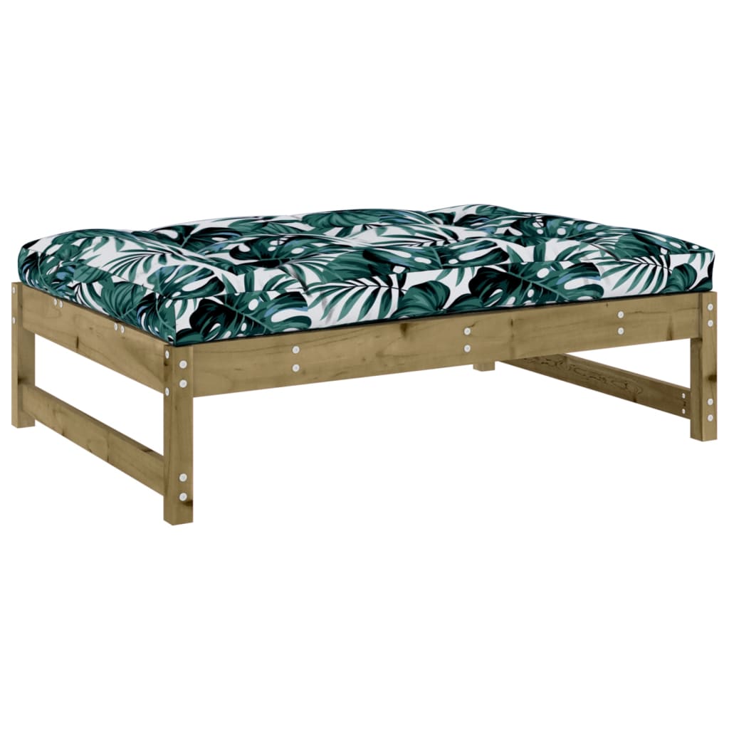 vidaXL 2-tlg. Garten-Lounge-Set mit Kissen Imprägniertes Kiefernholz
