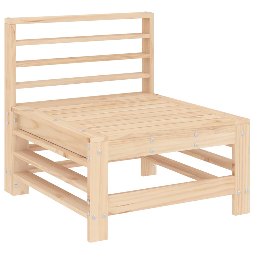 vidaXL 7-tlg. Garten-Lounge-Set Massivholz Kiefer