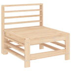 vidaXL 7-tlg. Garten-Lounge-Set Massivholz Kiefer