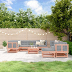 vidaXL 10-tlg. Garten-Lounge-Set Massivholz Douglasie