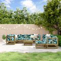 vidaXL 10-tlg. Garten-Lounge-Set Kiefernholz Imprägniert