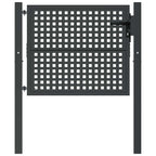 vidaXL Gartentor Anthrazit 100x75 cm Stahl