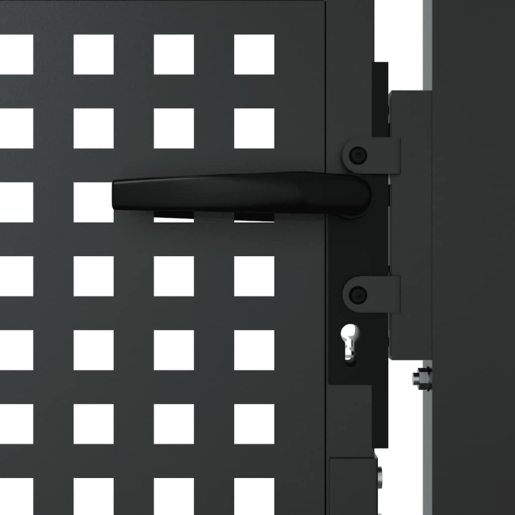 vidaXL Gartentor Anthrazit 100x75 cm Stahl