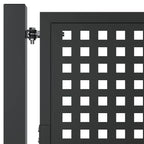 vidaXL Gartentor Anthrazit 100x75 cm Stahl