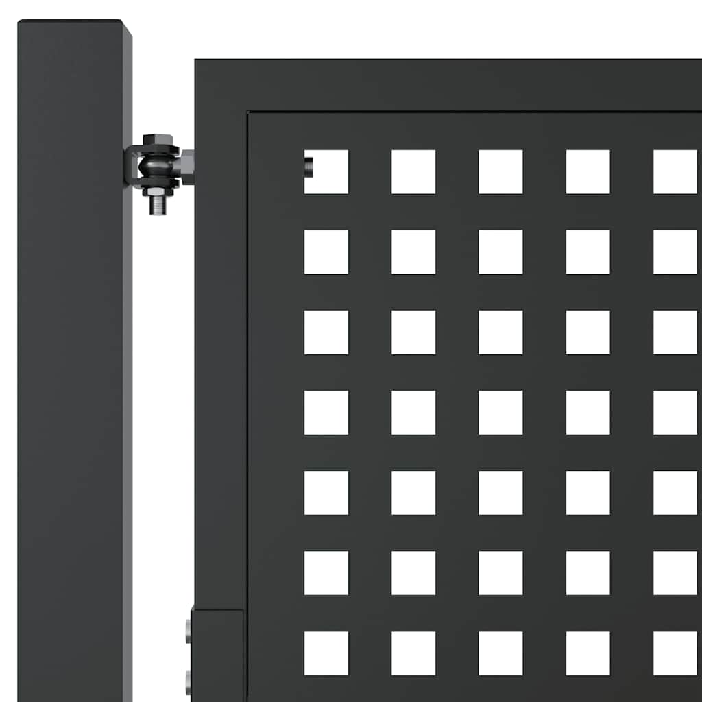 vidaXL Gartentor Anthrazit 100x75 cm Stahl