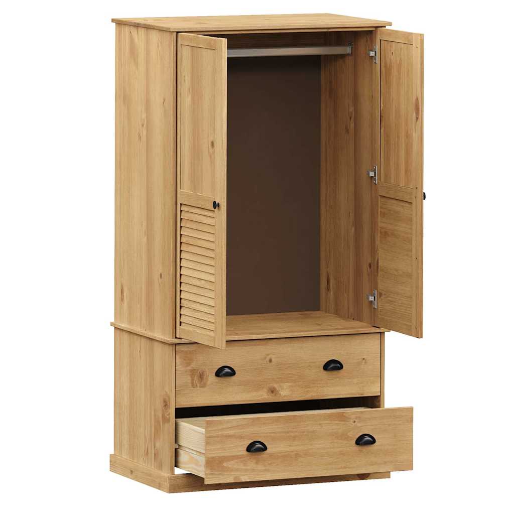 vidaXL Kleiderschrank VIGO 90x55x170 cm Massivholz Kiefer